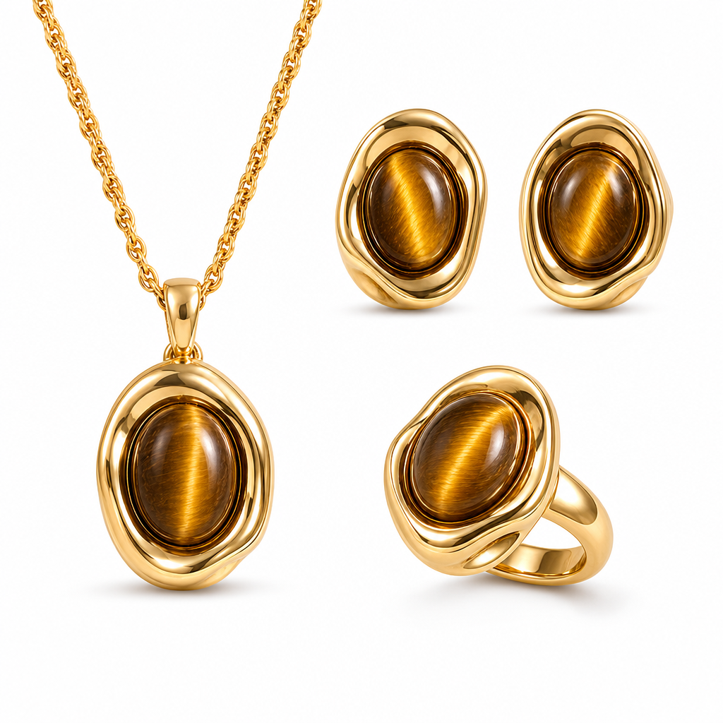 Tiger Eye Jewelry Set