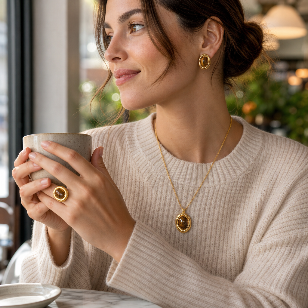 Tiger Eye Jewelry Set