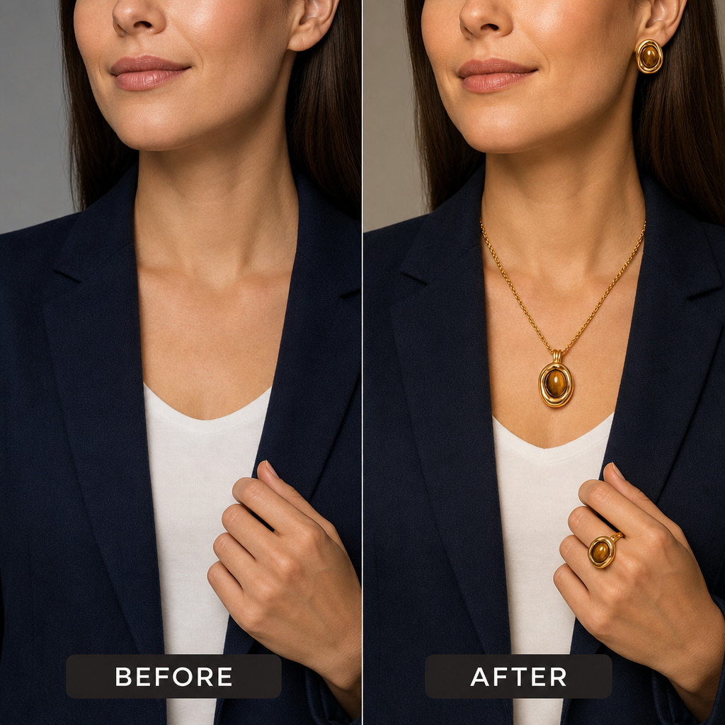 Tiger Eye Jewelry Set