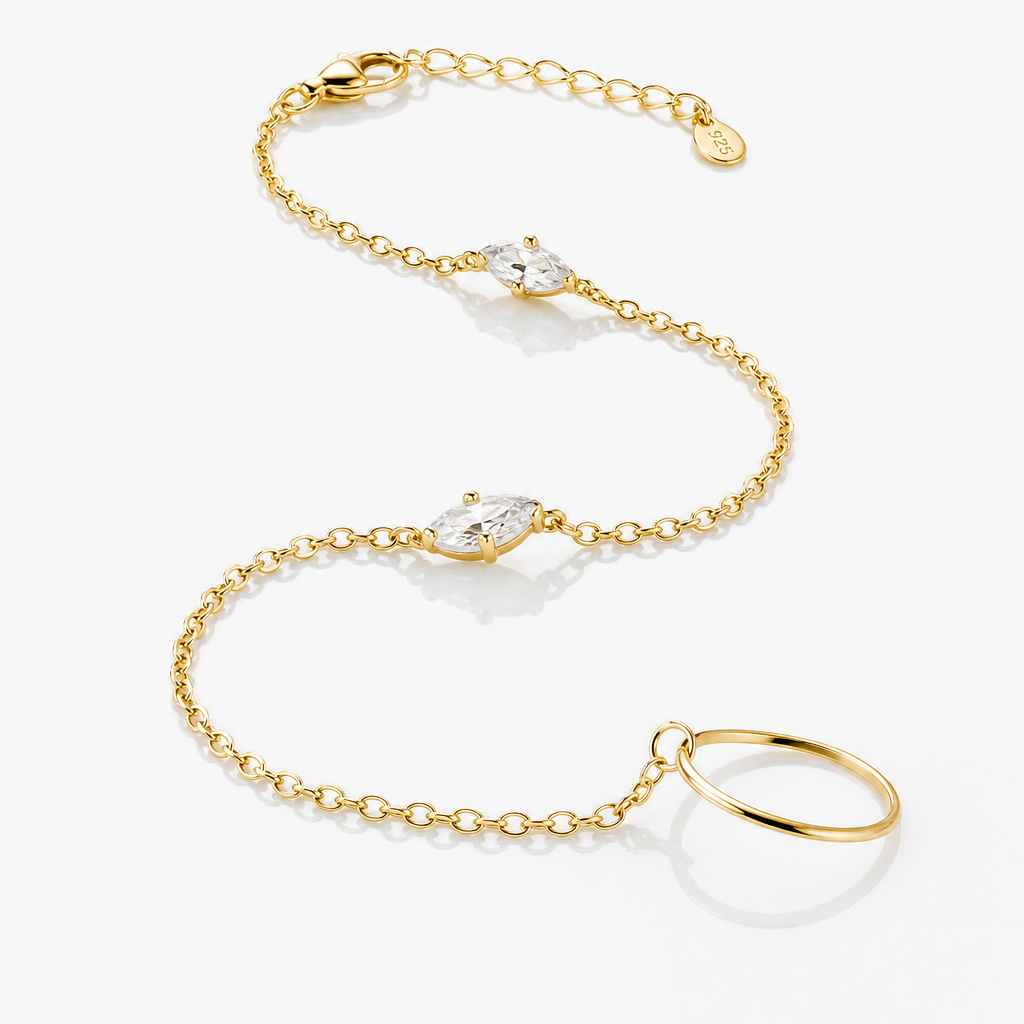 Boho Crystal Finger Bracelet